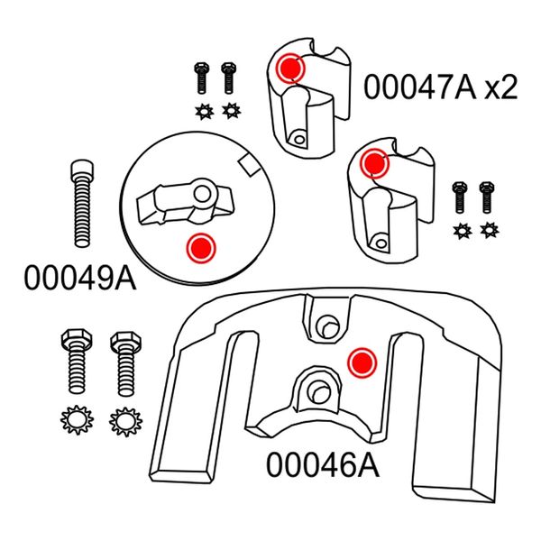 Aluminium Anode Drive Kit Bravo 2 & 3 (Up to 2003)