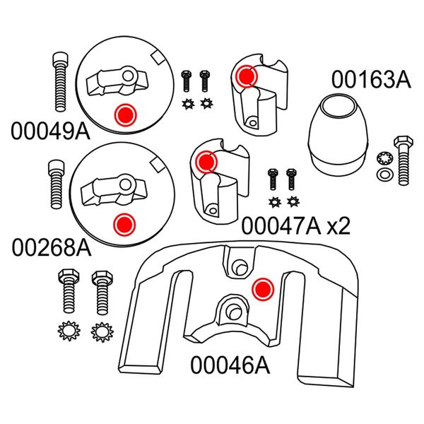 Aluminium Anode Drive Kit Bravo 3 (2004+)