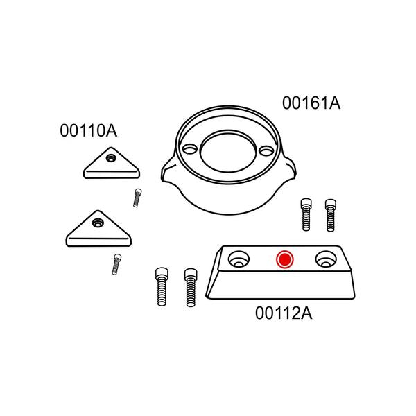 Aluminium Anode Volvo 290 Kit Export