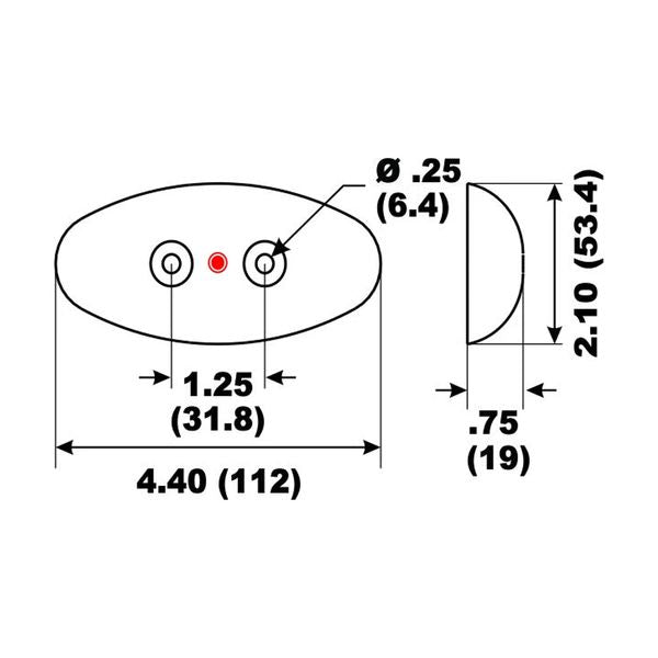 Aluminium Anode Hull Plate 112 x 53 x 19mm