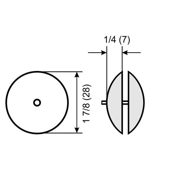 Aluminium Flange Anode 48mm OD (Pair)