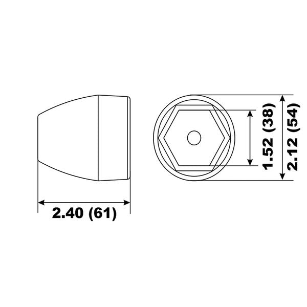 Aluminium Anode Prop Nut Mercruiser Bravo 3