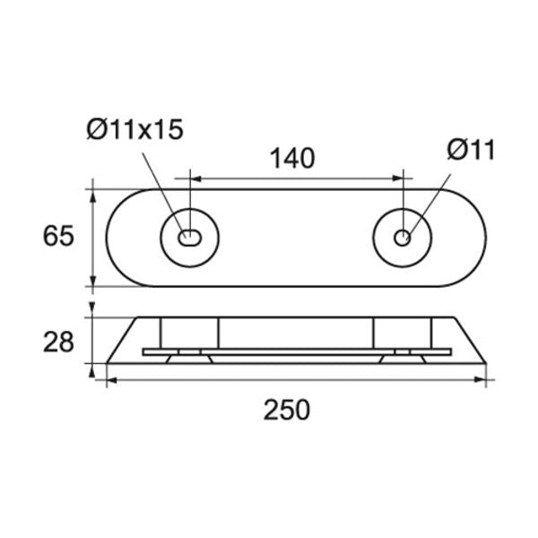 AG Bolt Through Zinc Hull Anode 2.4kg