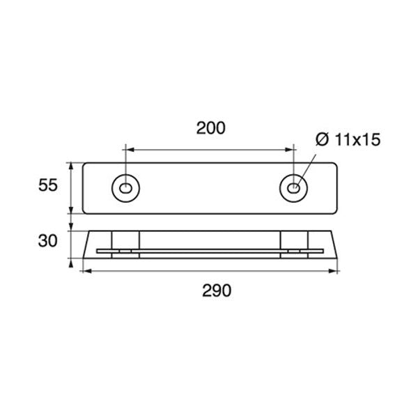 Bolt Through Zinc Hull Anode 3.0kg