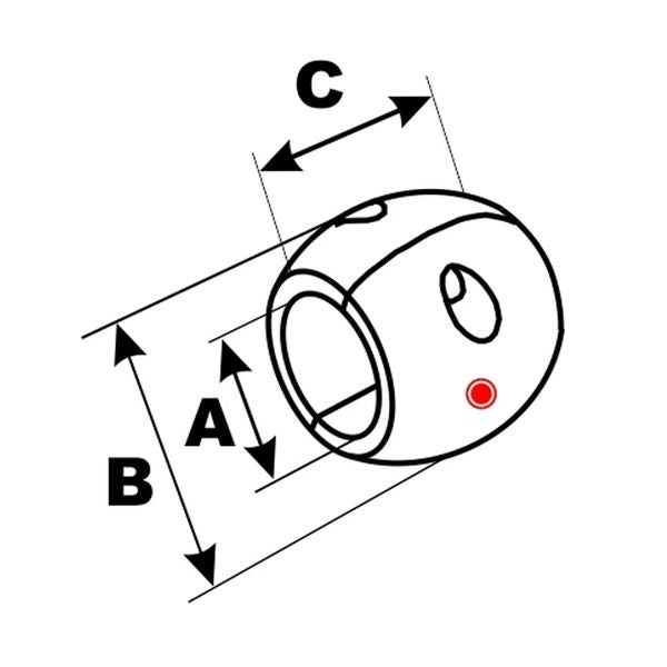 Aluminium Shaft Anode 1-3/4"