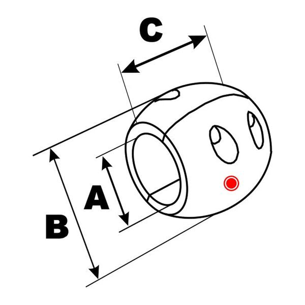 Aluminium Shaft Anode 2-1/2"