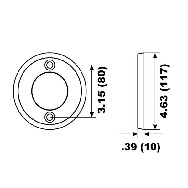 Aluminium Collar Anode Volvo Prop Ring V17