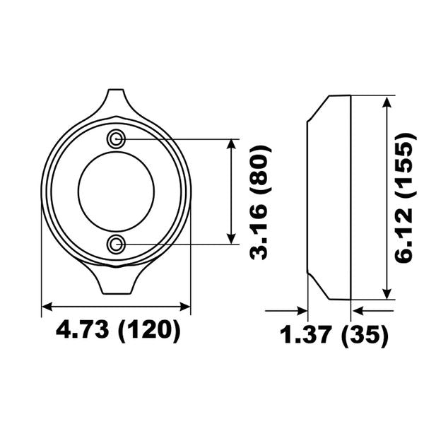 Aluminium Collar Anode Volvo Prop Ring V18