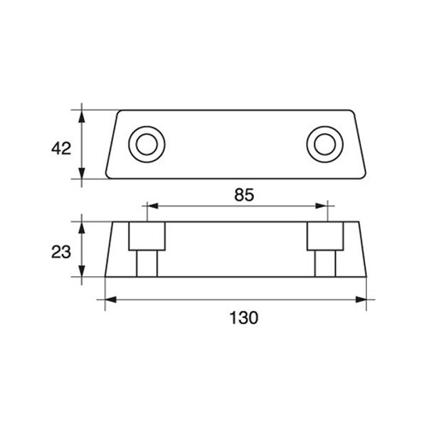 Zinc Bar Anode Volvo Duo Prop 290