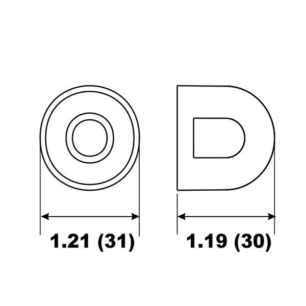 Aluminium Anode Engine Nut Mercruiser