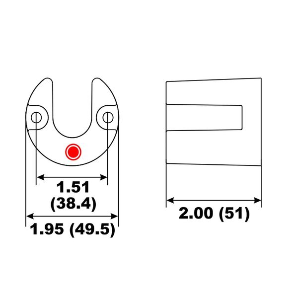 Aluminium Anode Drive Trim Cylinder Mercruiser Bravo