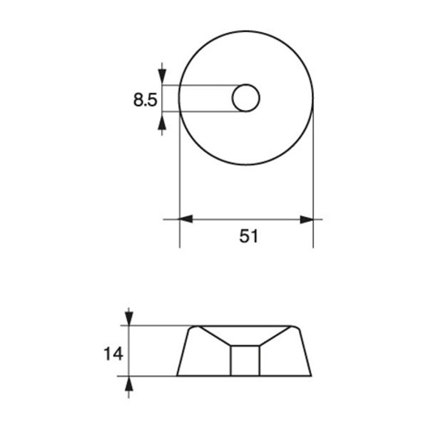 AG Zinc Ring Anode Yamaha 70-85 Mariner 40hp