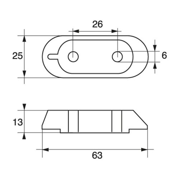 Zinc Engine Plate Anode Yamaha Fb