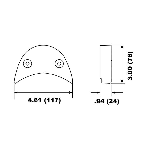 Aluminium Anode BRP OMC Front Gear Case