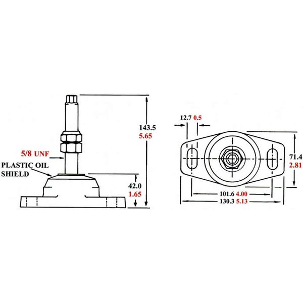 R&D Engine Compression Mount 190 lbs/86kg