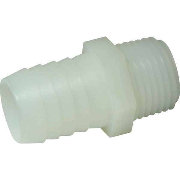 AG Plastic Connector 1/2" NPT - 3/4" Hose