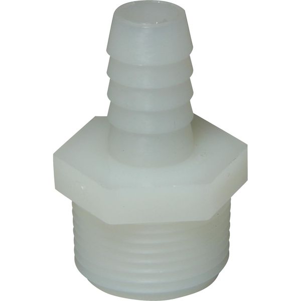 AG Plastic Connector 3/4" NPT - 1/2" Hose