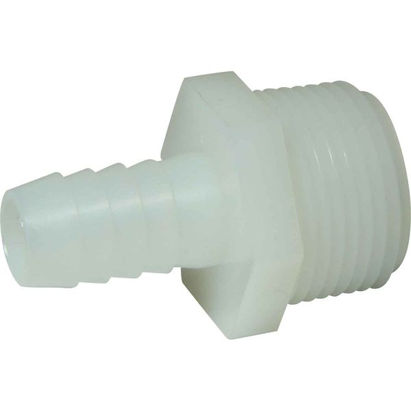 AG Plastic Connector 3/4" NPT - 1/2" Hose