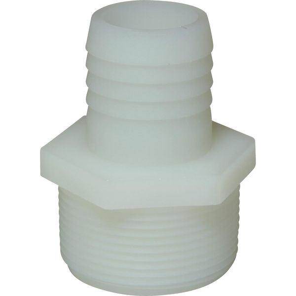 AG Plastic Connector 1-1/2" NPT - 1-1/4" Hose