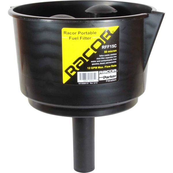 Racor RFF15C Fuel Filter Funnel (56 LPM / 50 Micron)