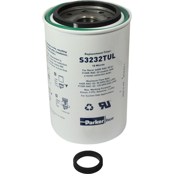 Racor S3232TUL Spin-On Fuel Filter Element (10 Micron)