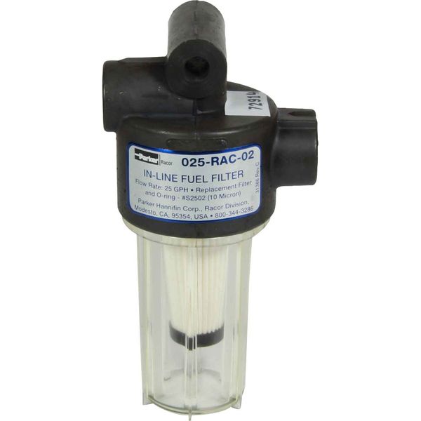 Racor 025-RAC-02 Fuel Filter (10 Micron / In-Line)