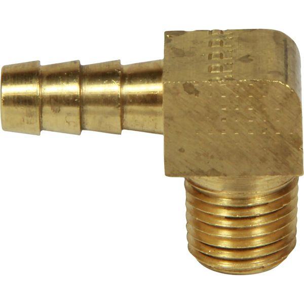 Racor Hose Tail Connector (1/4" NPTM to 5/16" Hose / 90 Degree)