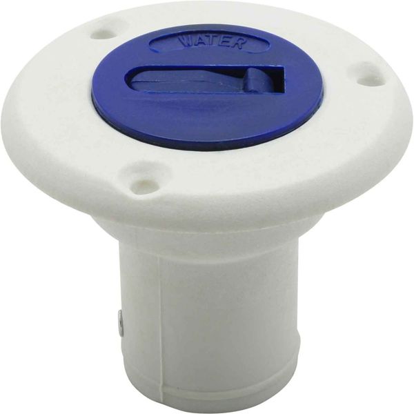 Osculati Nylon Water Filler (38mm / White & Blue / Flat Top)