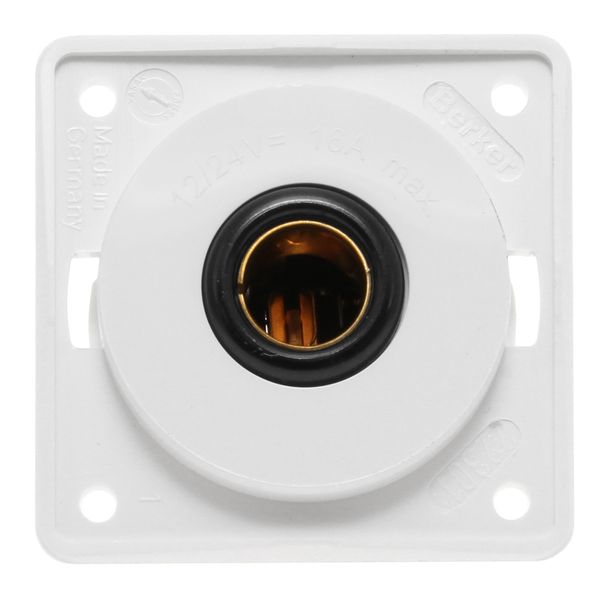 W4 12V Single Pole Socket White (21223W)