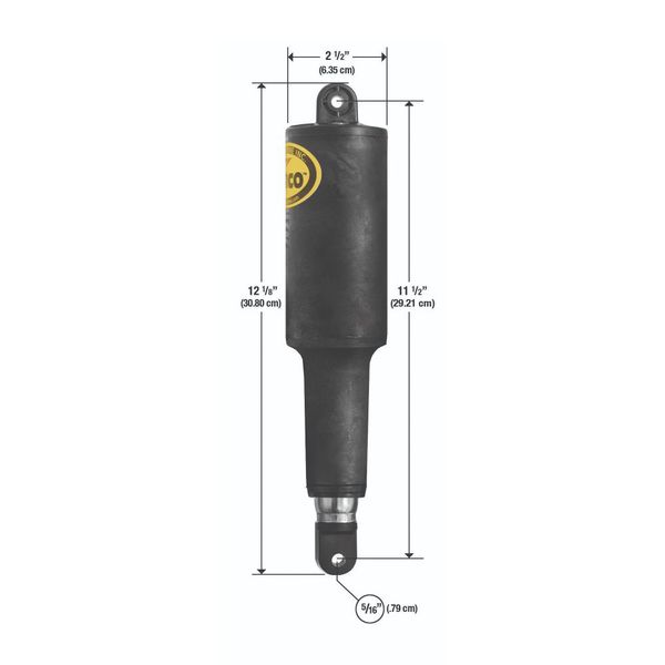 Lenco 2-1/4" Stroke Standard Actuator 12V 5/16"