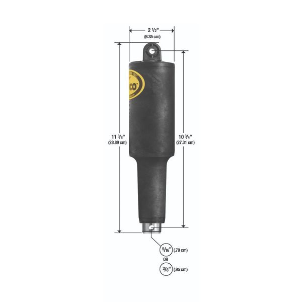 Lenco 2-1/4" Stroke XD Actuator 12V 5/16"