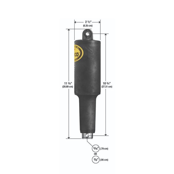 Lenco 2-1/4" Stroke XD Actuator 12V 5/16" x 3/8"