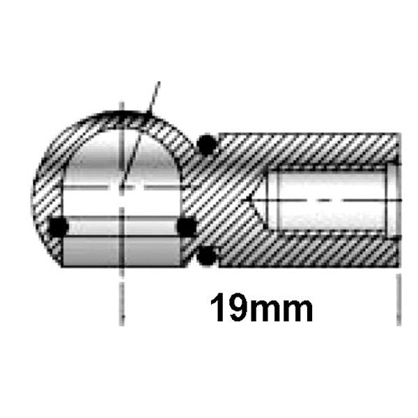 Uflex KSS01 Stainless Steel Gas Spring Ball Joint End Fitting (Pair)