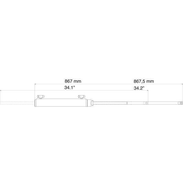 Ultraflex Sterndrive Hydraulic Balanced Cylinder 133cc