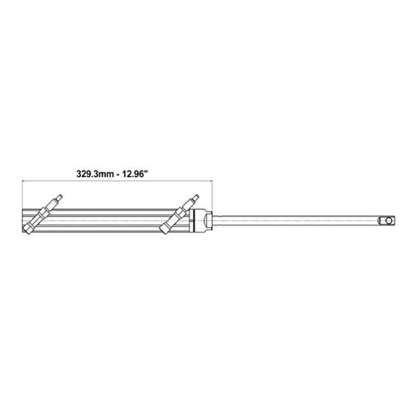 Ultraflex UC68-OBS Outboard Side Mount Hydraulic Cylinder