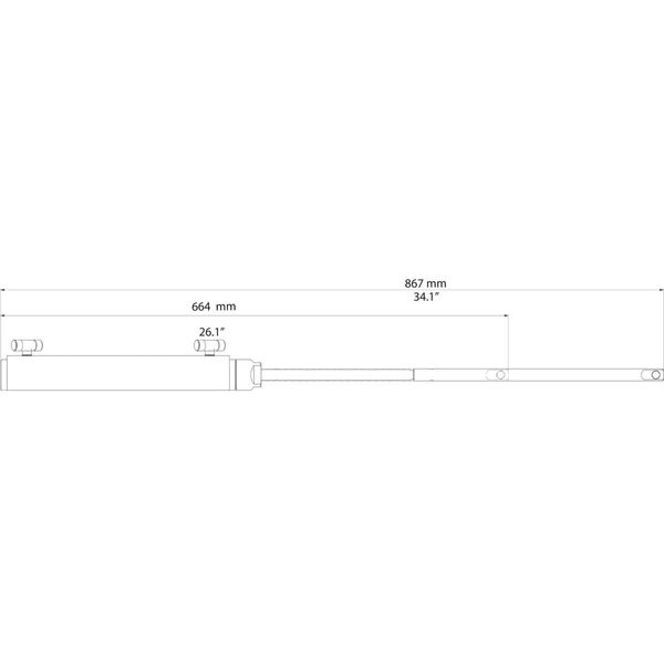 Ultraflex UC132-OBS Outboard Side Mount Hydraulic Cylinder