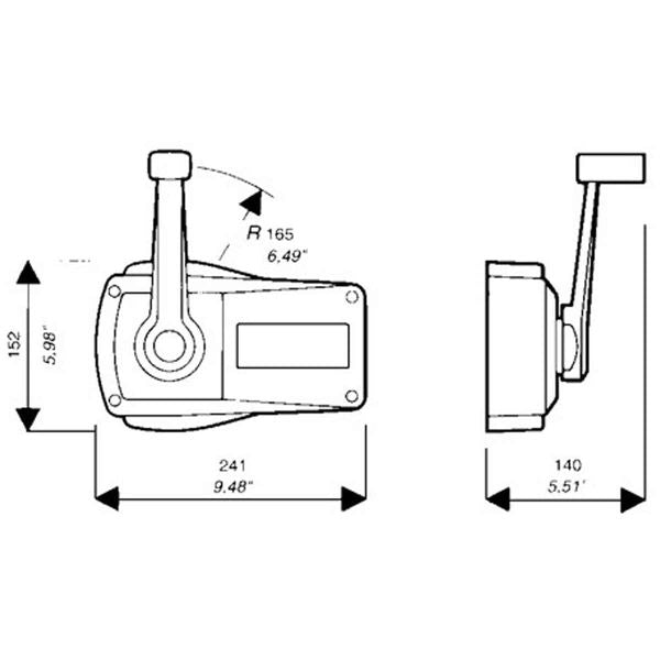 Ultraflex Single Lever Surface Mount Control+Lock Ivory