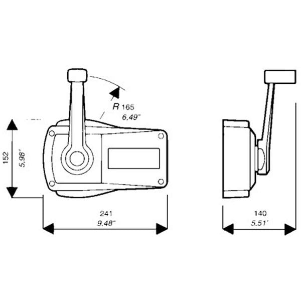 Ultraflex Single Lever Surface Mount Control+Lock Black