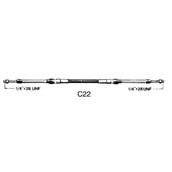 Ultraflex 43C Control C22 Cable 30ft (9.1m)