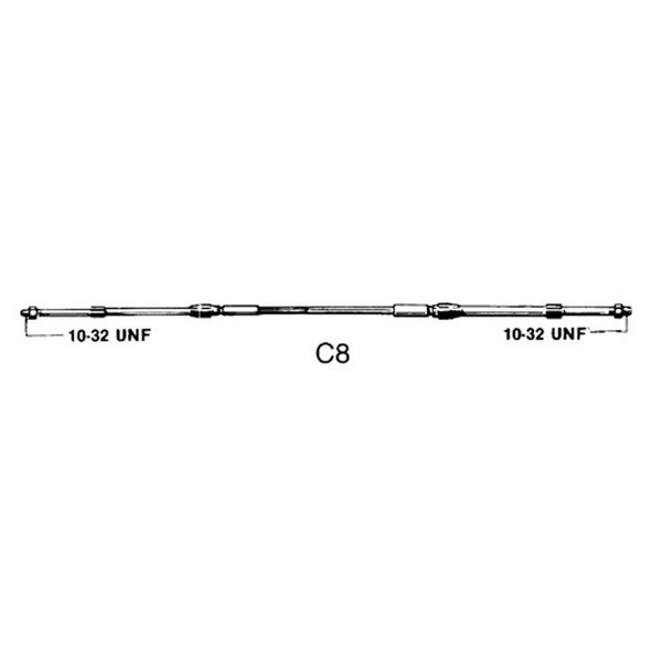 Ultraflex C8 33C Type Control Cable 9ft