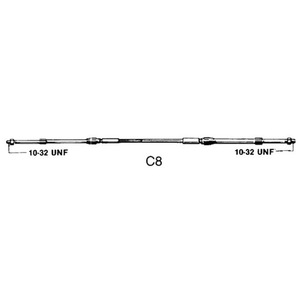 Ultraflex C8 33C Type Control Cable 11ft