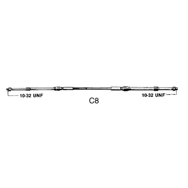 Ultraflex C8 33C Type Control Cable 14ft