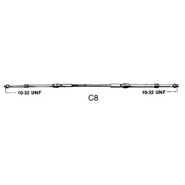 Ultraflex C8 33C Type Control Cable 15ft