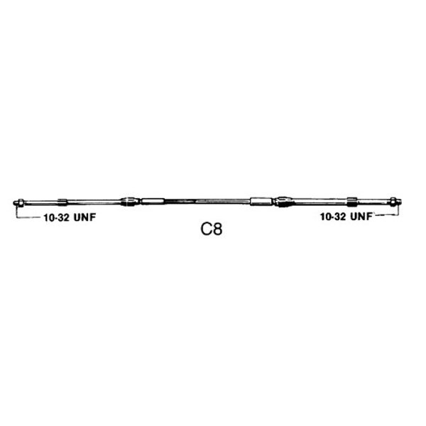 Ultraflex Control C8 33C Type Cable 25ft (7.6m)