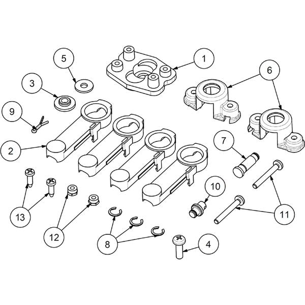 Ultraflex K74 Cable Connection Kit for B110 Controls & C5 MACH5 Cables