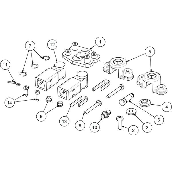 Ultraflex K75 Cable Connection Kit for B110 Control & C36 MACH36 Cable