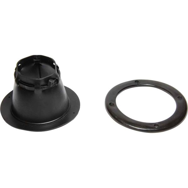 Ultraflex Adjustable Cable Grommet and Ring 105mm OD Black