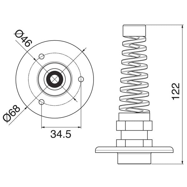 Ultraflex Bulkhead Strain Relief Hose Kit