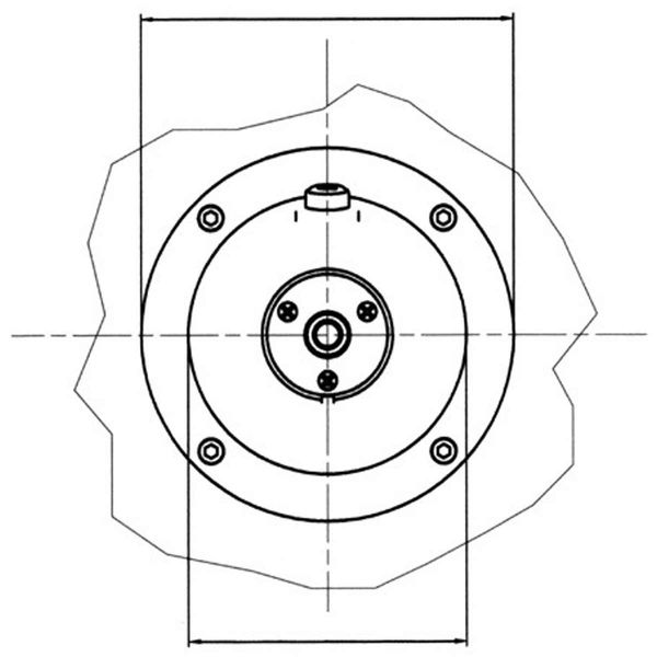 Ultraflex X57 Round Flange to Fit Hydraulic Helm