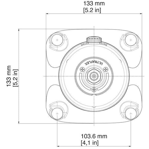 Ultraflex X74 Square Flange to Fit Hydraulic Helm